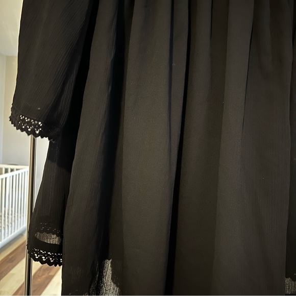 Torrid black smocked off-shoulder swim cover-up - Picture 4 of 5